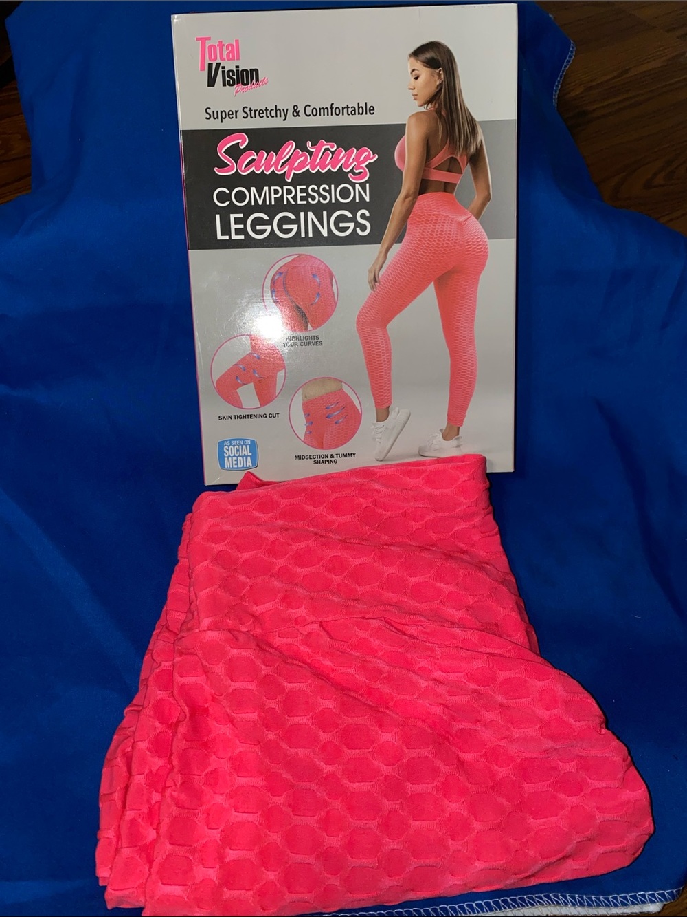 Sculpting Compression Leggings - Hot Pink